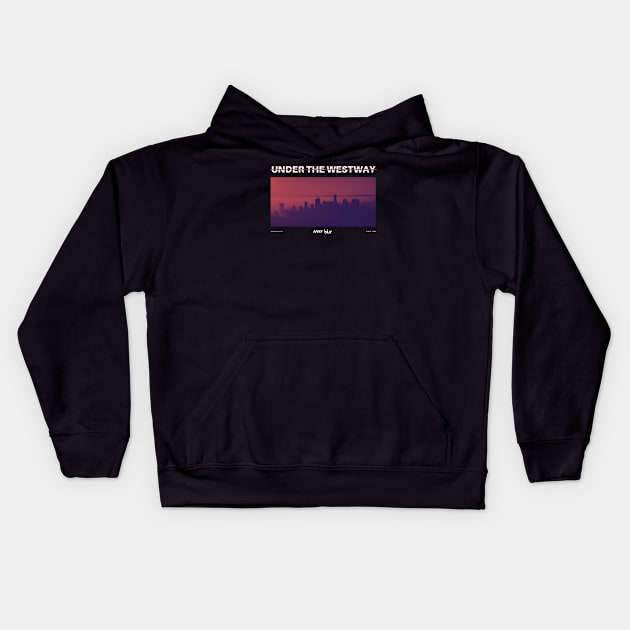 Blur - Under The Westway // Fan Art style Designs Kids Hoodie by Liamlefr